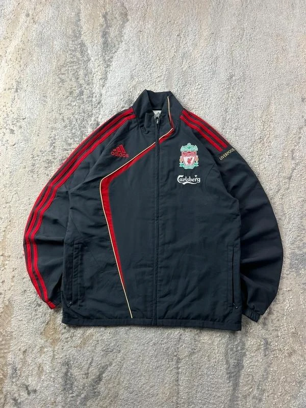 Vintage 2009-10 Liverpool adidas Track Jacket Size L